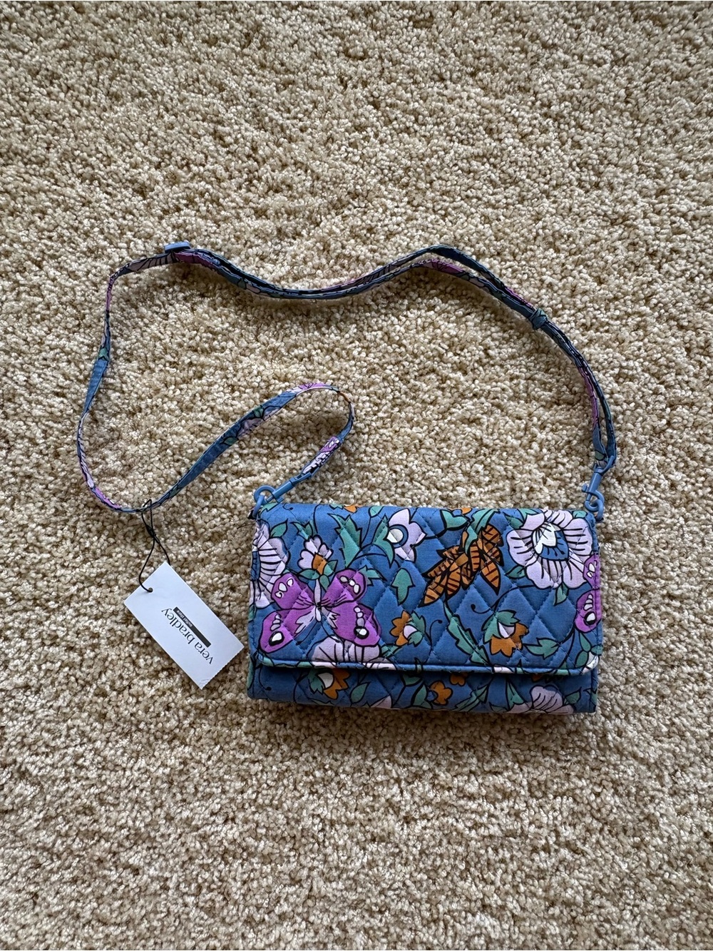 Vera Bradley Wallet Crossbody Wild Prairie‎ Floral
